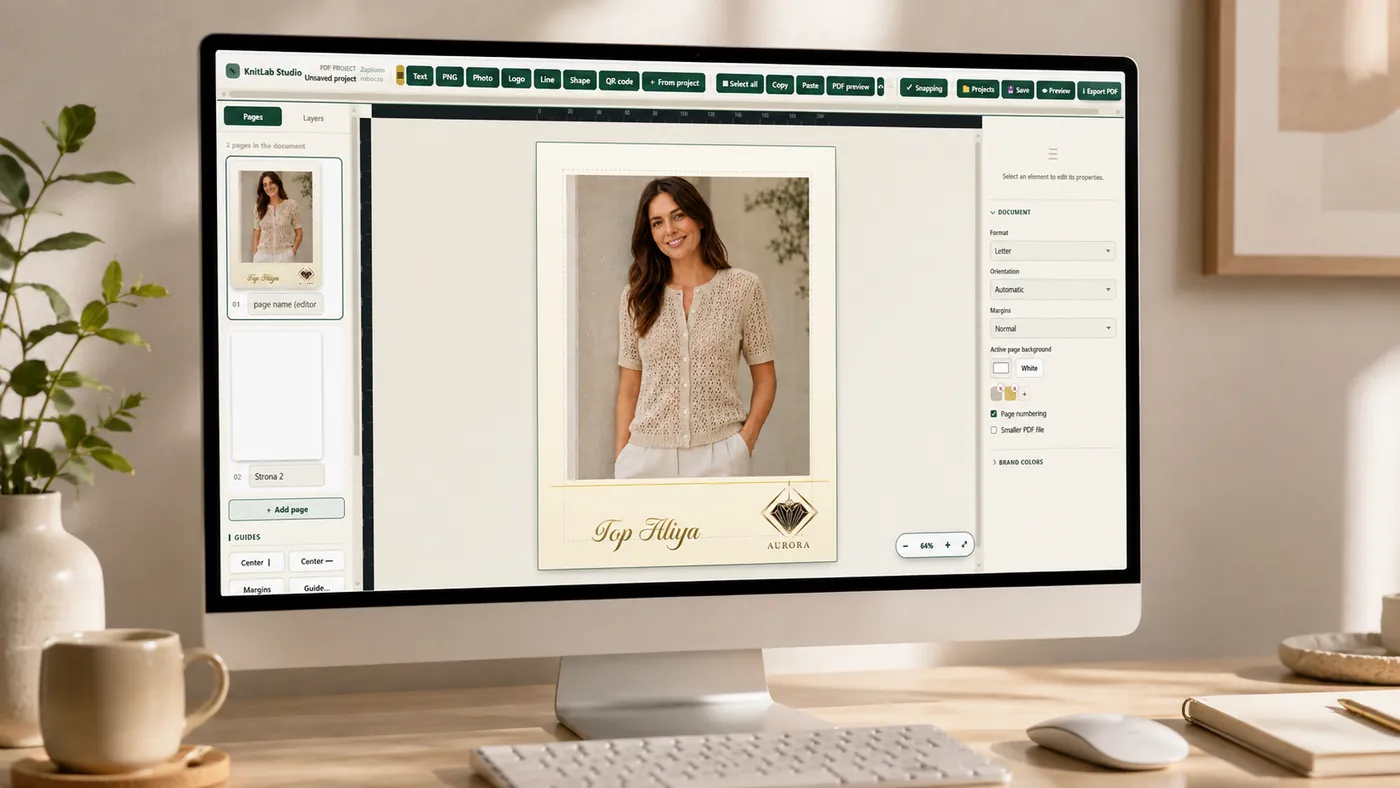 PDF Studio in the KnitLab application